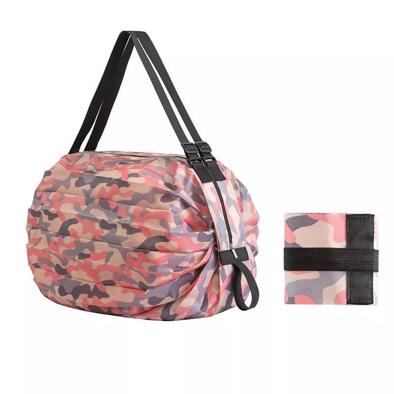 Foldable Waterproof Shopping Tote with Zipper